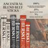 BERSKI Salt & Pepper Beef Sticks 100% Grass-Fed, Grass-Finished Ancestral Blend with Liver & Heart Keto, Paleo Regeneratively Raised USA Beef 8 Pack (1.9 oz Sticks) view 3