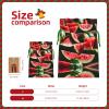 Medium Christmas Bag Watermelon fresh fruit Print Xmas Party Holiday Drawstring Gift Pouches for Presents, Weddings, Birthdays view 1