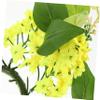 CONGARTENO Artificial Hyacinth Candle Ring Floral Wreath for Wedding Birthday Valentine S Day Table Decoration Rustic Yellow Faux Flower Candleholder Lightweight and Home Party Centerpiece view 4