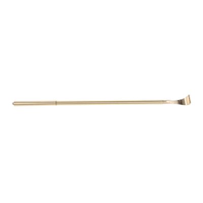 Mikinona Long Handled Pure Copper Back Scratcher for Men Women Seniors Ergonomic Round Rod Metal Itch Relief Tool Anti-Static Massage Stick for Comfortable Daily Use and Soothing Scratching