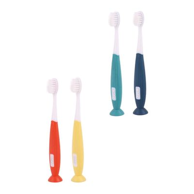 Mikinona 4pcs Soft Bristle Manual Toothbrush for Ages Gentle Oral Care with Adorable Design Flexible Safe Material and Comfortable Teeth Cleaner
