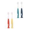 Mikinona 4pcs Soft Bristle Manual Toothbrush for Ages Gentle Oral Care with Adorable Design Flexible Safe Material and Comfortable Teeth Cleaner view 1
