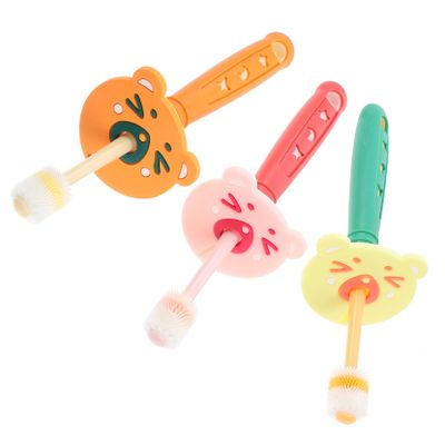 Gogogmee 3Pcs Rotatable Soft Bristle Toothbrush for Ages Washable Tooth Cleaning Brush with Comfortable Head for Gentle Deep Cleaning and Enamel Protection Portable Random Color