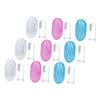 HOLIDYOYO 9pcs Silicone Finger Toothbrush for Oral Care with Storage Boxes Double-Sided Teething Brush and Gum Massager for Years Gentle Food-Grade Silicone for Teeth and Tongue Cleaning view 1
