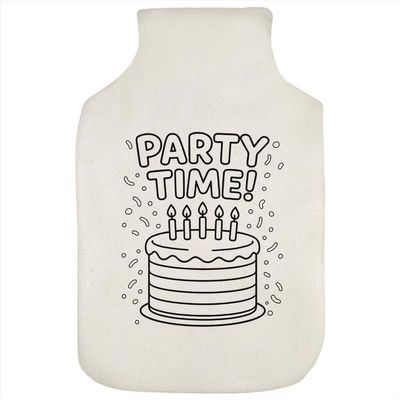 Azeeda 'Party Time' Hot Water Bottle Cover (HW00044907)