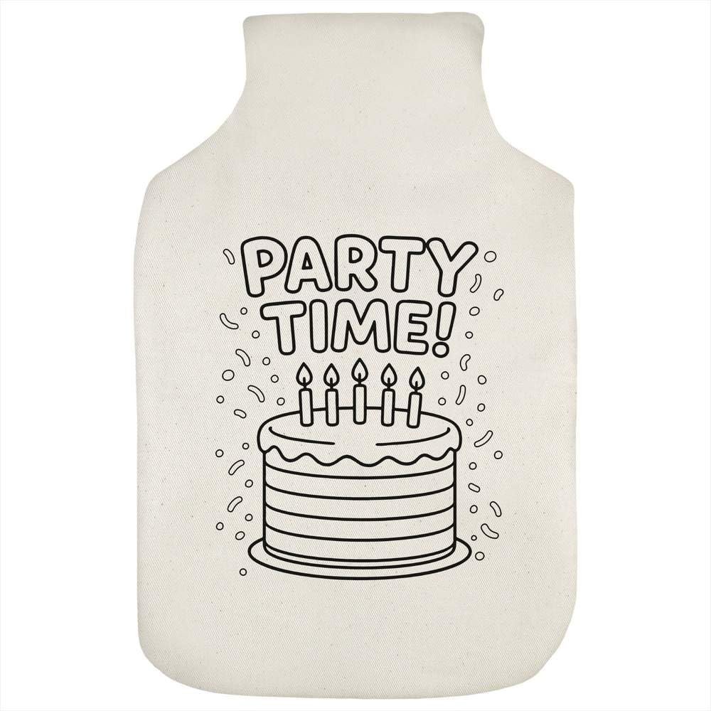 Azeeda 'Party Time' Hot Water Bottle Cover (HW00044907)