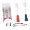 KOMBIUDA 4pcs Toothbrush for Ages with Ultra-fine Soft Bristles Ergonomic Non-Slip Handle Small Head Design for Gentle Oral Care and Daily Teeth Cleaning at Home Travel view 3