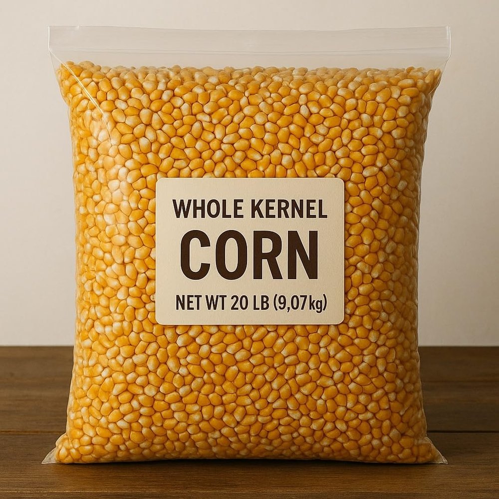 20 Pounds Whole Kernel Feed Corn - Made in USA - Make Corn Meal