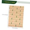 HOLIDYOYO 6 Sheets Christmas Kraft Wrapping Paper with Holiday Patterns Reusable Kraft Wrap for Present Wrapping and DIY Craft Projects Easy to Cut and Store view 2