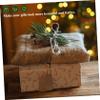 HOLIDYOYO 6 Sheets Christmas Kraft Wrapping Paper with Holiday Patterns Reusable Kraft Wrap for Present Wrapping and DIY Craft Projects Easy to Cut and Store view 3