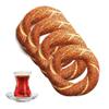 Turkish Sesame Bagel Simit, Authentic, Breakfast Specialty Simit, 4 Pieces Fresh Treat view 1