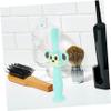 BCOATH Toothbrush Soft Silicone Teether with Full Bristle Brush Gentle Oral Cleaner for Boy Girl Years Animal Design Safe Training Tool Green view 3