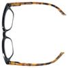 Incredible Bargains The Nova Luxury Oversized Square Reading Glasses + 1.25 Midnight Onyx view 4