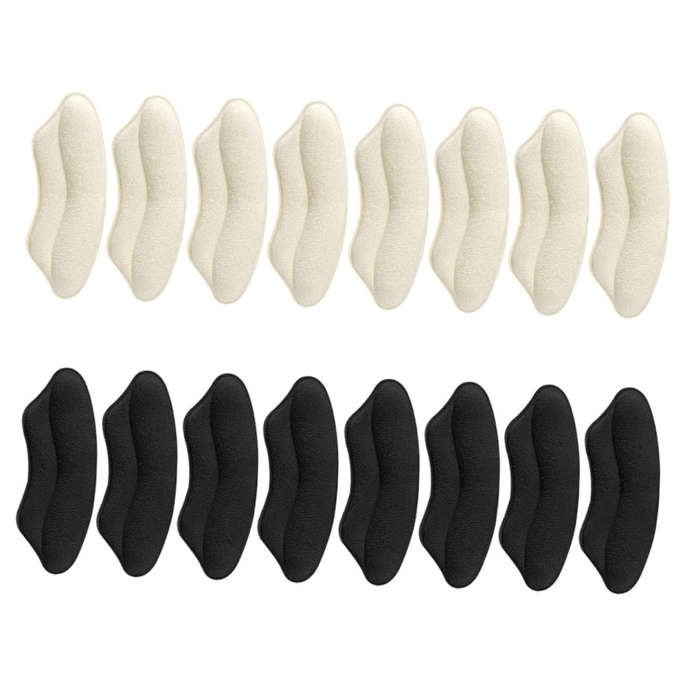 Mikinona 8 Pairs Wear-Resistant Heel Cushions Comfortable Self-Adhesive Heel Pads for Shoes That are Too Slip-Resistant Foot Pads and Loose Fit Skin-Friendly Sweat-Absorbent Liners