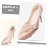 Mikinona 8 Pairs Wear-Resistant Heel Cushions Comfortable Self-Adhesive Heel Pads for Shoes That are Too Slip-Resistant Foot Pads and Loose Fit Skin-Friendly Sweat-Absorbent Liners view 3