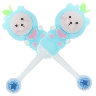 CONGARTENO 2pcs Toothbrush Soft Bristles Bear Shape Manual Toothbrushes for Ages Ergonomic Handle Comfortable Grip Mild Teeth Cleaning