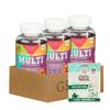 3X Suku Vitamins Kids Multivitamin Gummy 60 PC Bundle with Floss Picks Dental 40 PC Daily Nutrient Support Gummies with Essential Vitamins and Convenient Oral Care Gift Set (4 Items) view 1