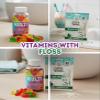 3X Suku Vitamins Kids Multivitamin Gummy 60 PC Bundle with Floss Picks Dental 40 PC Daily Nutrient Support Gummies with Essential Vitamins and Convenient Oral Care Gift Set (4 Items) view 3