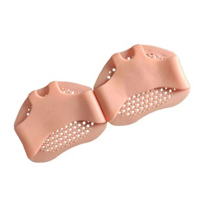 Beatifufu Silicone Forefoot Pads for Women High Heels Breathable Honeycomb Anti-wear Insoles Skid-Resistant Cushions for Relief and Comfortable Walking Wide Skin Tone