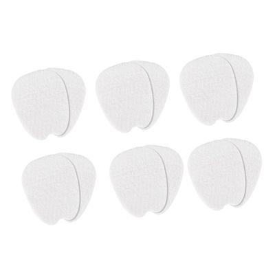 COOLHIYA 6 Pairs Thin Felt Forefoot Pads Sports Shoe Inserts for Unisex Comfortable Anti-Blister Foot Cushions for High Heels Sneakers Boots Lightweight Impact-Resistant Mat White