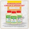 3x Horseradish Sqz Crm 12oz Bundle with Stainless Steel Silver Measuring Spoon Set Creamy Prepared -Sauce for Cooking, Condiments & Seasoning Gift Set (4 Items) view 2