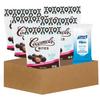 Salted Caramel 5x Caramels Sea Salt Bites 3.5OZ Bundle with Fresh Scent Hand Sanitizing Wipes Organic Dark Chocolate, Coconut Milk & Sea Salt Caramels with Cleaning Wipes Gift Set (6 Items) view 1