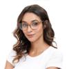 Versol Blue Light Blocking Glasses for Men Women Anti Eyestrain Computer Glasses with Metal Hinges, Lightweight Frame VS08-Brown view 4