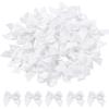 1000Pcs Mini Satin Ribbon Bows Handmade Thread Tied Polyester Ribbon Bow DIY Clothing Accessories Gift Box Decoration(White) view 1