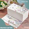 100-Pack Wildflower Napkins, Disposable Bathroom Hand Towels, Floral Decor for Weddings, Baby Showers, Birthdays, Bridal Parties Eco-Friendly Design view 2