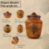 Handcrafted Rosewood Cremation Urn Tree of Life Memorial Urn for Human or Pet Ashes Wooden Keepsake Funeral Urn, 85 Cubic Inches view 2