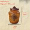 Handcrafted Rosewood Cremation Urn Tree of Life Memorial Urn for Human or Pet Ashes Wooden Keepsake Funeral Urn, 85 Cubic Inches view 3