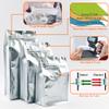 Soulake Coffee Bags, 12mil Stand Up Flat Bottom Pouch with one-way Air Valve and Reusable Side Zipper(Silver, 200PCS-Small-0.5lb/8oz/250g) view 3