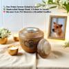 Handcrafted Mango Wood Urn 50 Cubic Inches Memorial Box for Human or Pet Ashes, Hand-Painted Black, Paw & Heart Engraving Design view 4