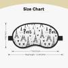 Eye Sleep Masks for Women Men - Elastic Band Blackout Eiffel Tower Heart Print Travel Eye Masks for Sleep Airplane, Comfy Night Sleeping Mask Cover for Nap and Party Games view 2
