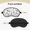 Eye Sleep Masks for Women Men - Elastic Band Blackout Eiffel Tower Heart Print Travel Eye Masks for Sleep Airplane, Comfy Night Sleeping Mask Cover for Nap and Party Games view 4
