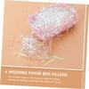 Beatifufu Transparent White Pet Shredded Paper Filler Bag Lightweight Recyclable Crinkle Cut Box Filler for Baskets Party Packaging Wedding Birthday Christmas Supplies view 4