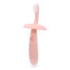 Anneome Adorable Silicone Toothbrush Soft Bristles Gentle Oral Care Brush for Safe Gum Cleaning Pink Teething Oral Hygiene Tool view 1