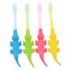 HAKIDZEL 8pcs Handheld Toothbrush with Supple Bristles Material Ergonomic Design for Ages Training Teeth Care for Boys view 1