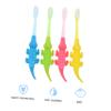 HAKIDZEL 8pcs Handheld Toothbrush with Supple Bristles Material Ergonomic Design for Ages Training Teeth Care for Boys view 2