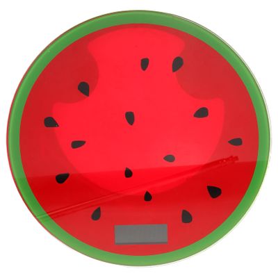 Anneome High Precision Watermelon Design Weight Scale Portable Electronic Fitness Management Scale for Home and Travel Easy Activation Mini Cartoon Body Weight Balance
