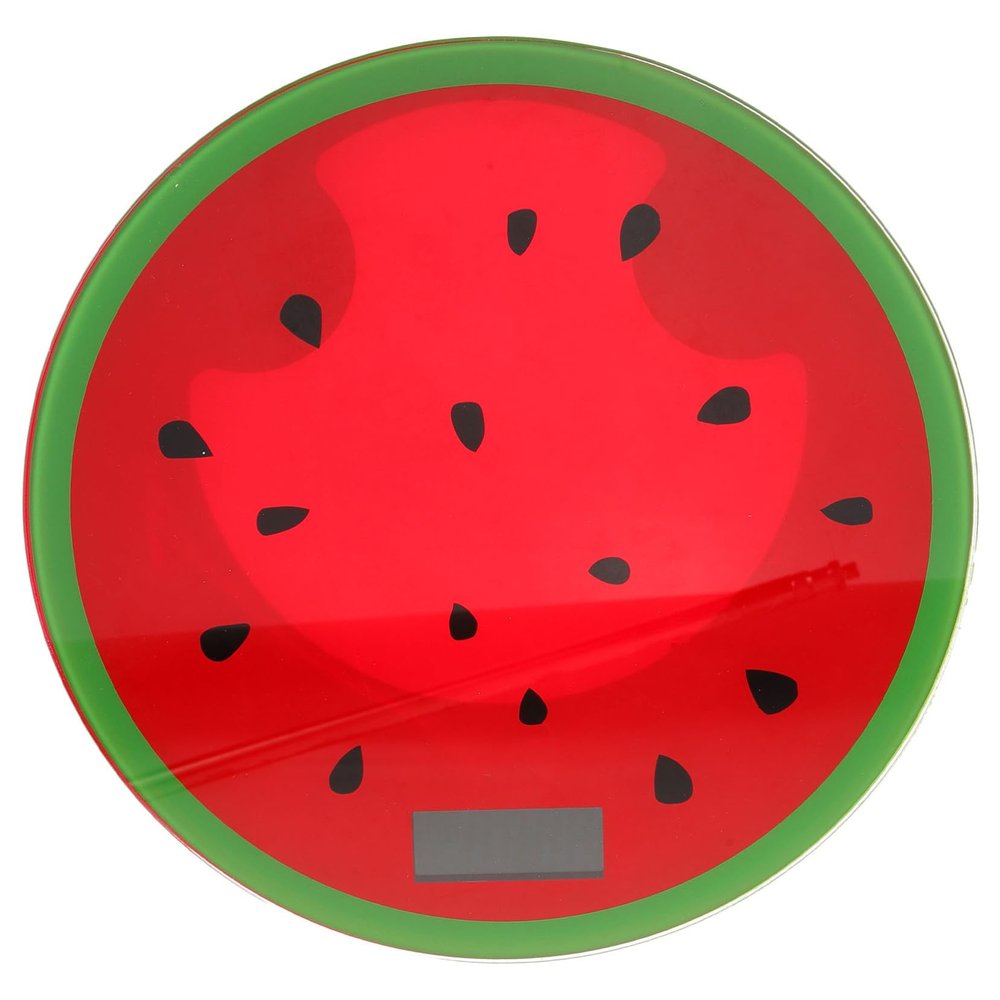 Anneome High Precision Watermelon Design Weight Scale Portable Electronic Fitness Management Scale for Home and Travel Easy Activation Mini Cartoon Body Weight Balance