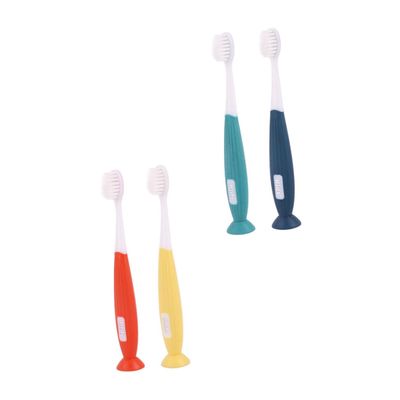 Beatifufu 4pcs Toothbrushes for Ages with Ultra-Soft Bristles Small Head and Non-Slip Handle for Gentle Oral Care and Teeth Cleaning