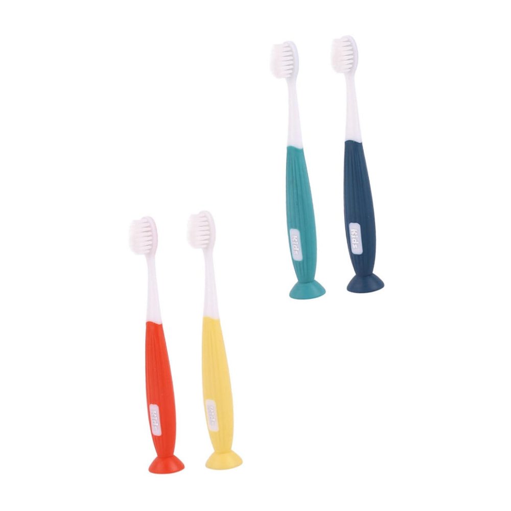 Beatifufu 4pcs Toothbrushes for Ages with Ultra-Soft Bristles Small Head and Non-Slip Handle for Gentle Oral Care and Teeth Cleaning