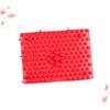 IWOWHERO 2pcs Red Reflexology Foot Massager Pads with Acupressure Pellets for Heel Arch Toe Relief and Relaxation Foot Massage Mat for Home Therapy view 2