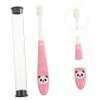 CONGARTENO Soft Bristle Toothbrush with Cute Panda Design for Ages Manual Mouth Care Brush with Fine Bristles Portable and Compact for Home and Travel Use view 3