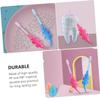 HAKIDZEL 8Pcs Cartoon Toothbrush Soft Bristles Teeth Cleaner with Handle Safe PP Pbt Material Portable for Home Travel Random Color view 4