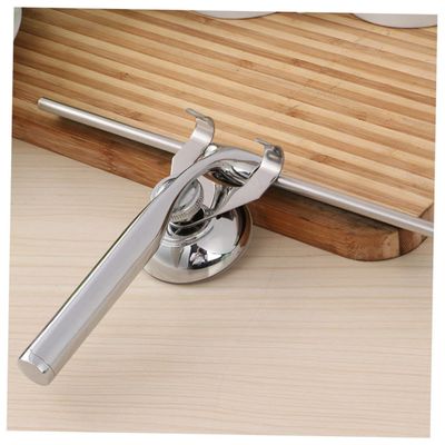 CONGARTENO Stainless Steel Glass Squeegee with Zinc Alloy Holder and Flexible Rubber Blade Wall-Mounted Suction Cup Installation Multi-Purpose Window Wiper for Bathroom Car Kitchen and