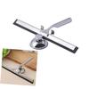 CONGARTENO Stainless Steel Glass Squeegee with Zinc Alloy Holder and Flexible Rubber Blade Wall-Mounted Suction Cup Installation Multi-Purpose Window Wiper for Bathroom Car Kitchen and view 3