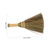 Beatifufu Delicate Small Hand Straw Broom Desktop Cleaning Tool for Home and Car Interior Natural Material Mini Dust Sweeper for Keyboard Laptop Bed and Handy Countertop Brush Random Color view 2