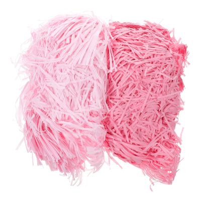 Beatifufu 2 Packs Pink Paper Shreds Box Filler Lightweight Decorative Packing Filler for Boxes Baskets Party Packaging and Shipping Supplies